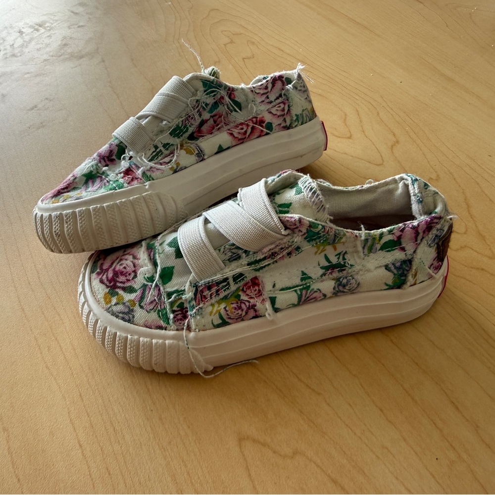 Floral Print Kids Sneakers